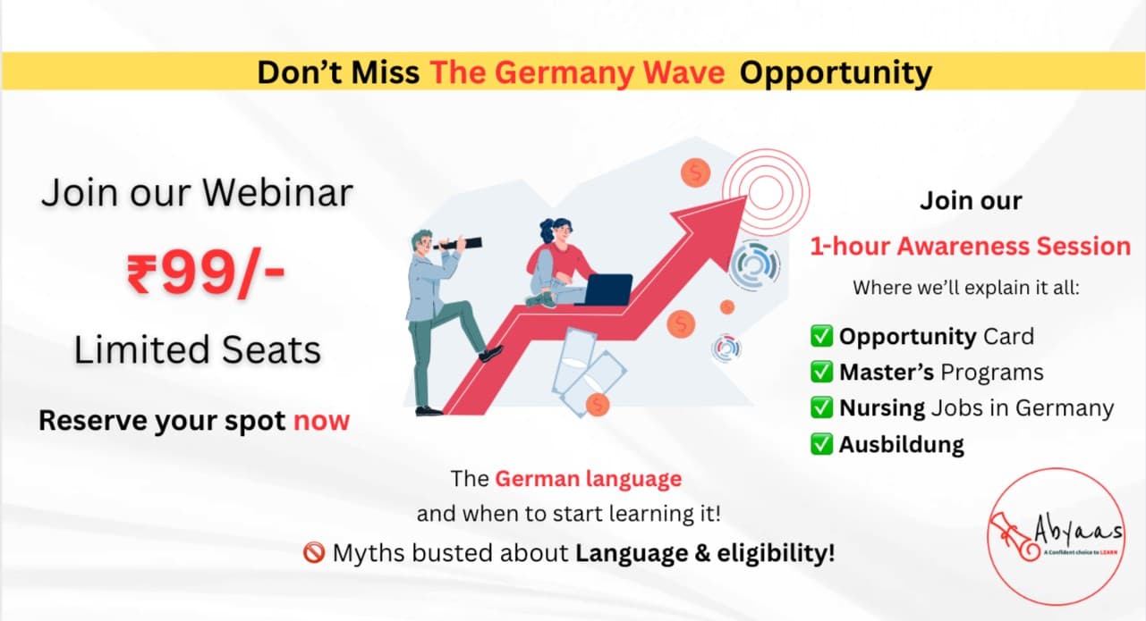 WEBNARS Don’t Miss the Germany Wave! — Your Gateway to Study, Work & Settle in Germany